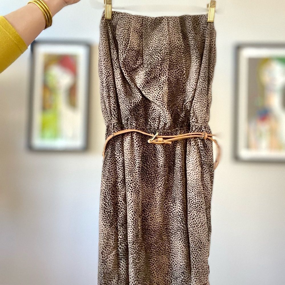 Entra Strapless Belted Dress